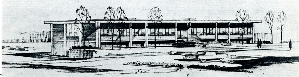 Sketch of Smithers Building