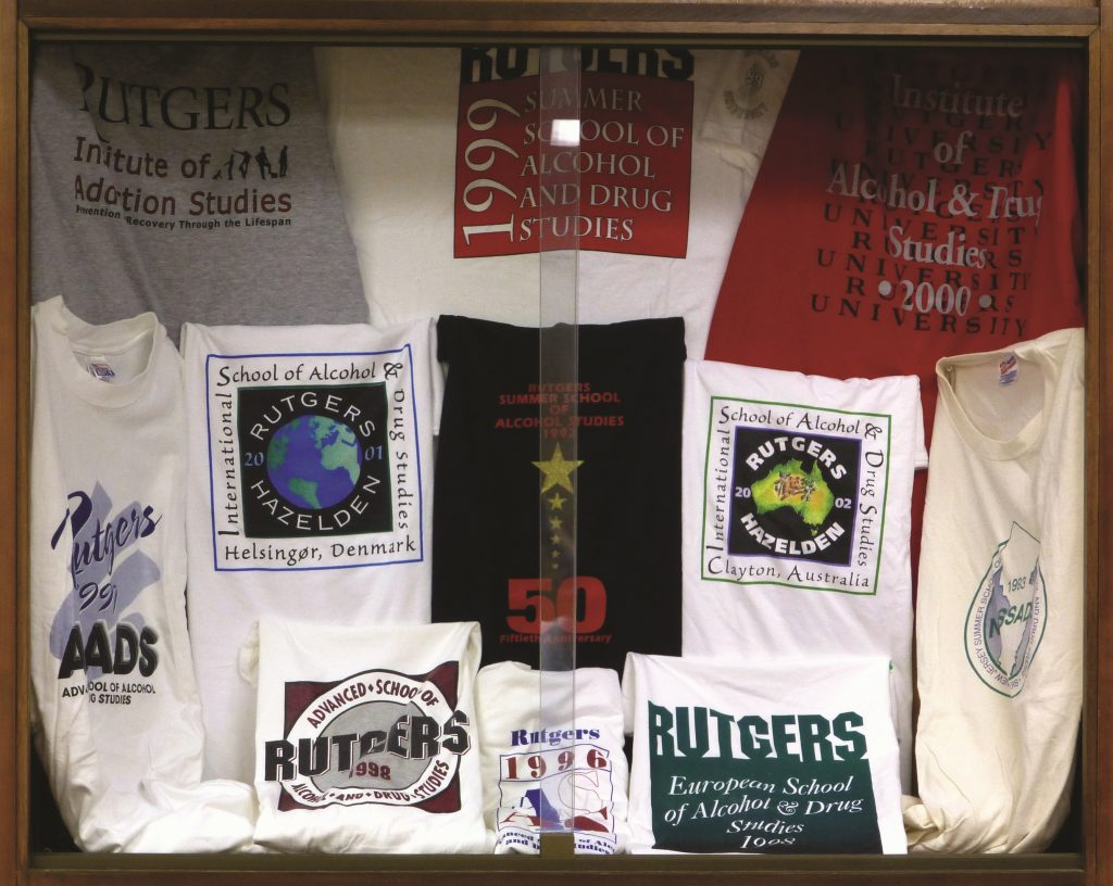 t-shirts on display