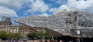 Big Ben Banned Books Installation
