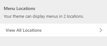 "view all locations" in site customizer
