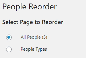 selecting which people page to reorder, all people selected by default