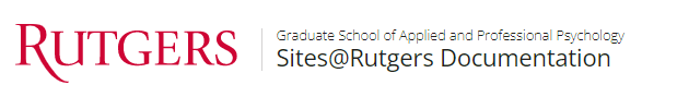 Sites@Rutgers Graduate School of Applied and Professional Psychology