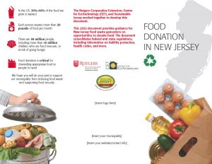 NJ Food Donation Brochure