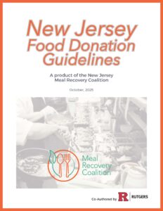 1st page of NJ Food Donation Guidelines