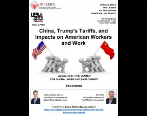 China, Trump's Tariffs, and Impacts on American Workers and Work
