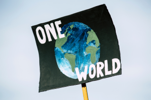 poster: "one world"