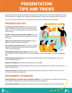 Preview of Presentation Tips and Tricks