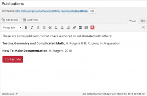 Interior Page Editor