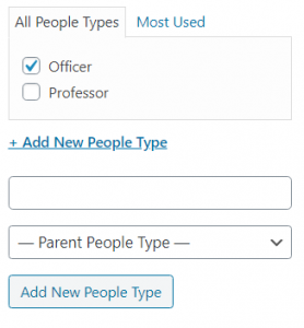 adding new people type through people type module