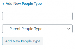 adding new people type through people type module