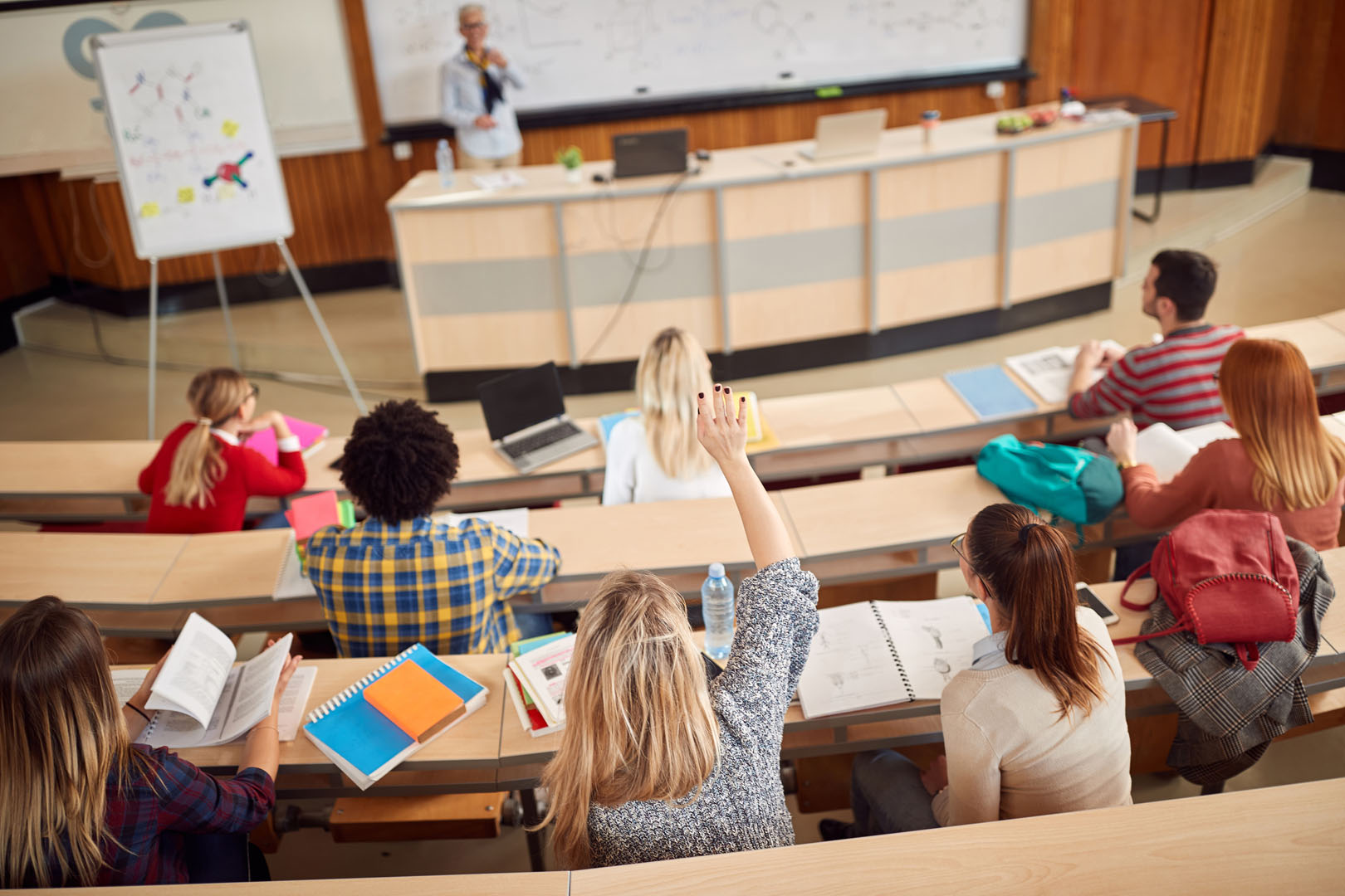 Image of Faculty lecturing in lecture hall