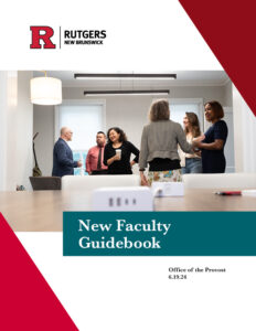 Cover image of the New Faculty guidebook.