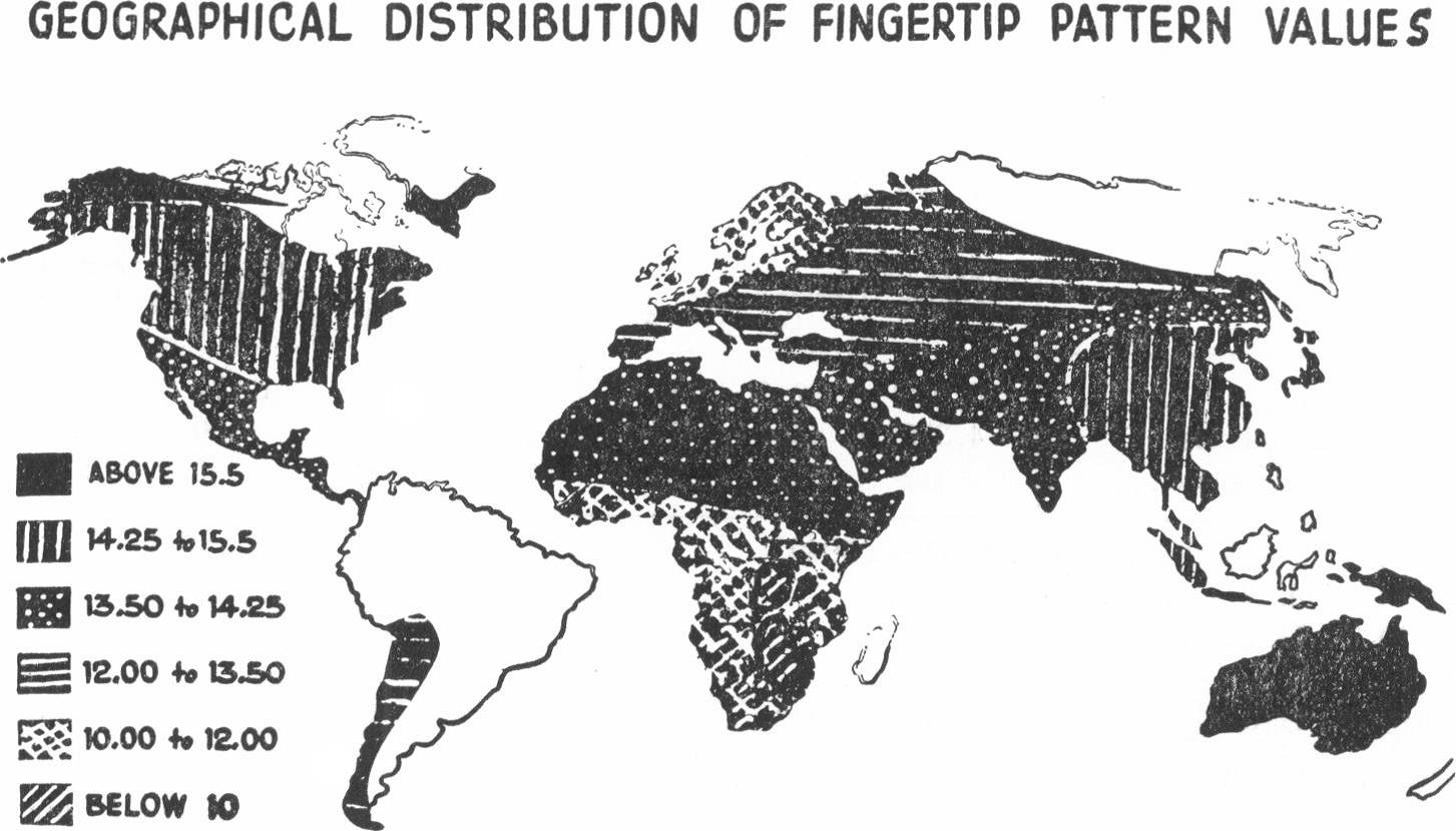 Pattern value. Fingerprints Map.