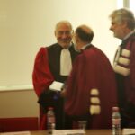 Fred Roberts receiving a Docteur Honoris Causa Award
