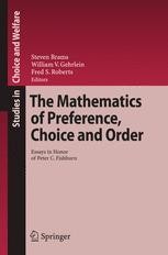 The Mathematics of Preference, Choice and Order cover