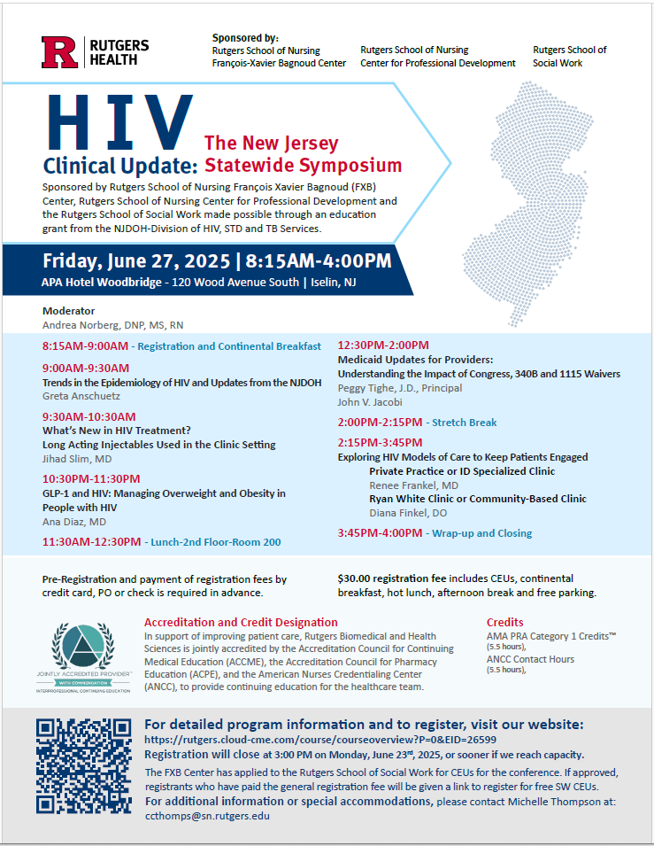 2025 HIV Clinical Update flyer