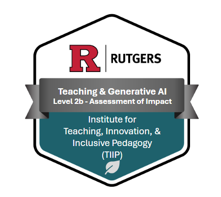 badge for milestone 3 of teaching and genai pathways