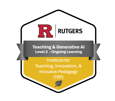 badge for milestone 4 of teaching and genai pathways