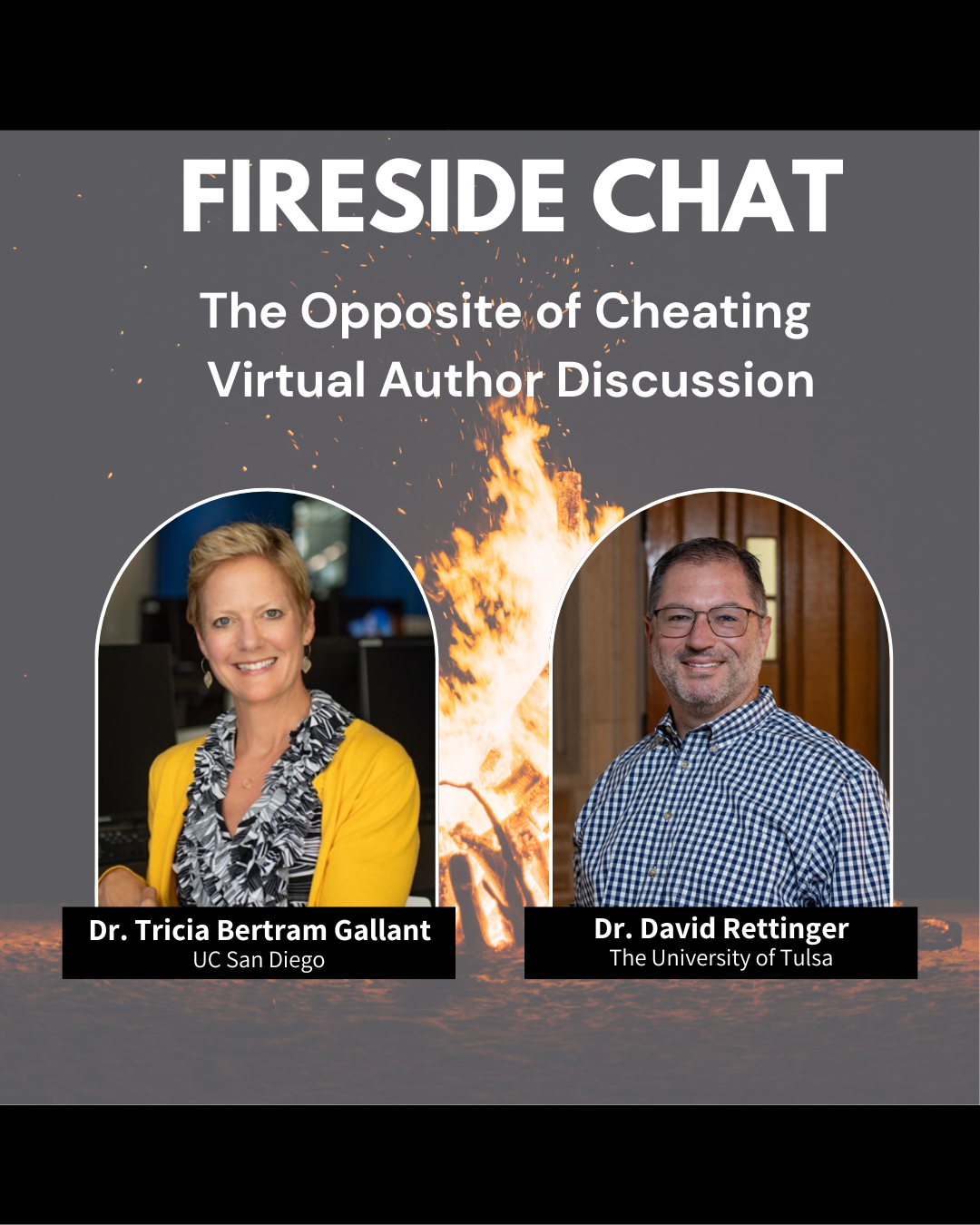 Images of Drs. Bertram Gallant and Rettinger, authors of "The Opposite of Cheating".