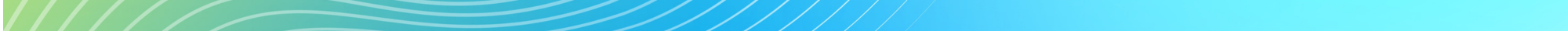 Decorative graphic narrow line. Blue-green gradient with wavy lines.