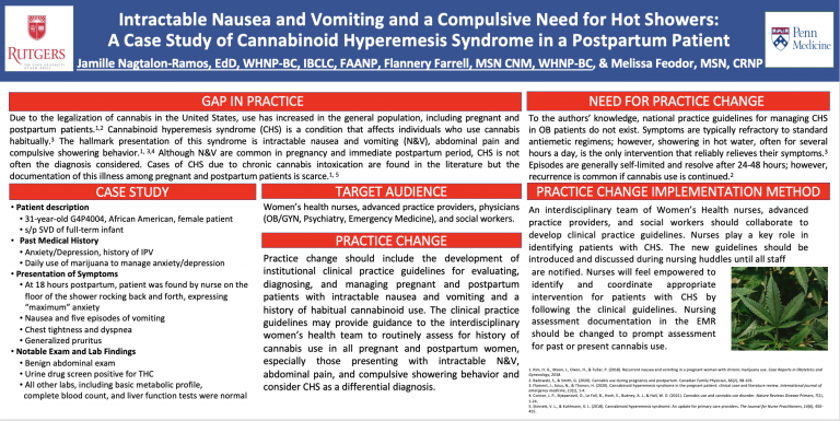 AWHONN Poster Presentation Intractable Nausea And Vomiting And A 