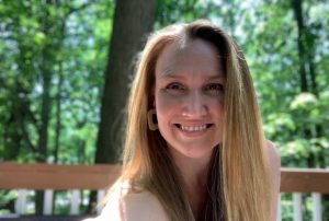 Kristen Syrett smiling at camea