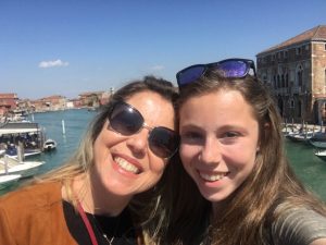 Mariapaola with her daughter in Venice a few months ago