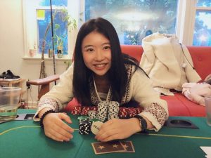 Jiaxing with poker chips