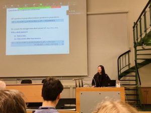 Ziling Zhu presenting at NELS 53