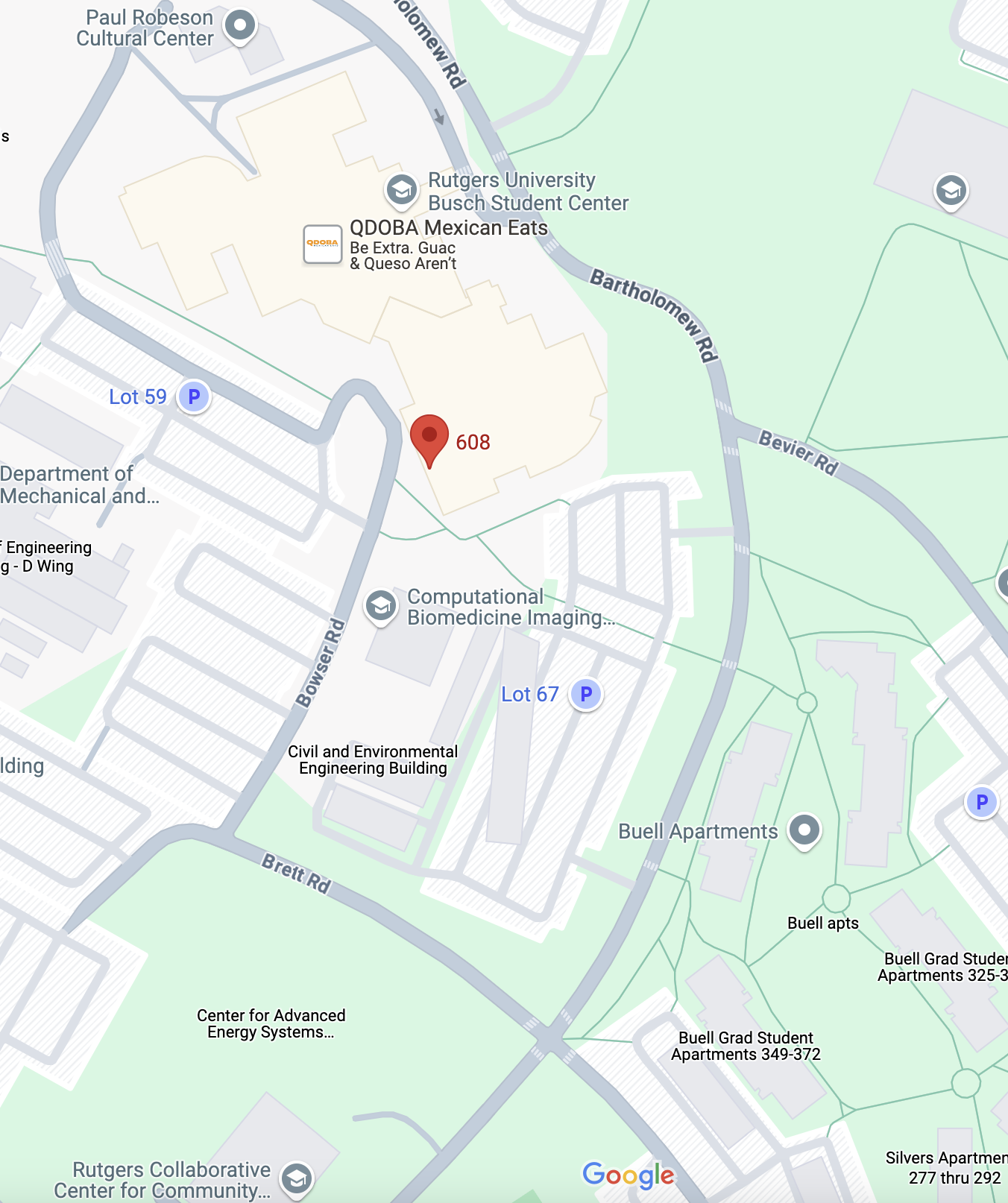 Catering Office Location map