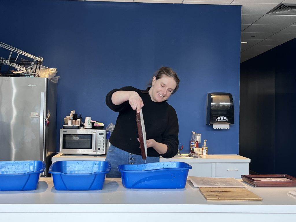 Papermaking with Katherine DeLamater Initiative for the Book