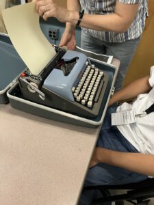 RFS Leah demos typewriter