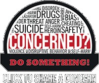 Concverned? Do something! Click to share a concern